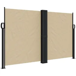 vidaXL Seitenmarkise Ausziehbar Beige 140x1000 cm