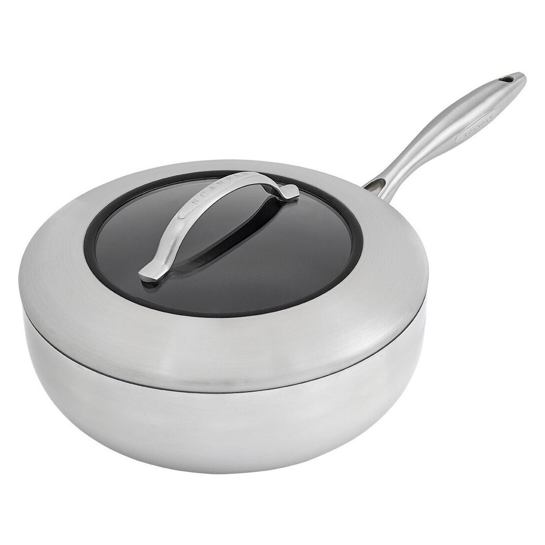 Scanpan Schmorpfanne mit Deckel, tief-CTX, 26 cm, Stahl, Schwarz, 2-Einheiten (Bräter + Schmortopf, Aluminium, Stahl, 26 x 11.50 cm) (65082600)