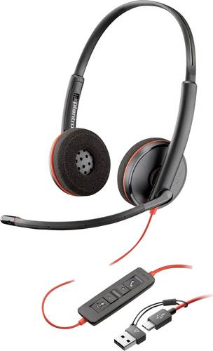 HP Blackwire C3220 On Ear Kopfhörer Schwarz