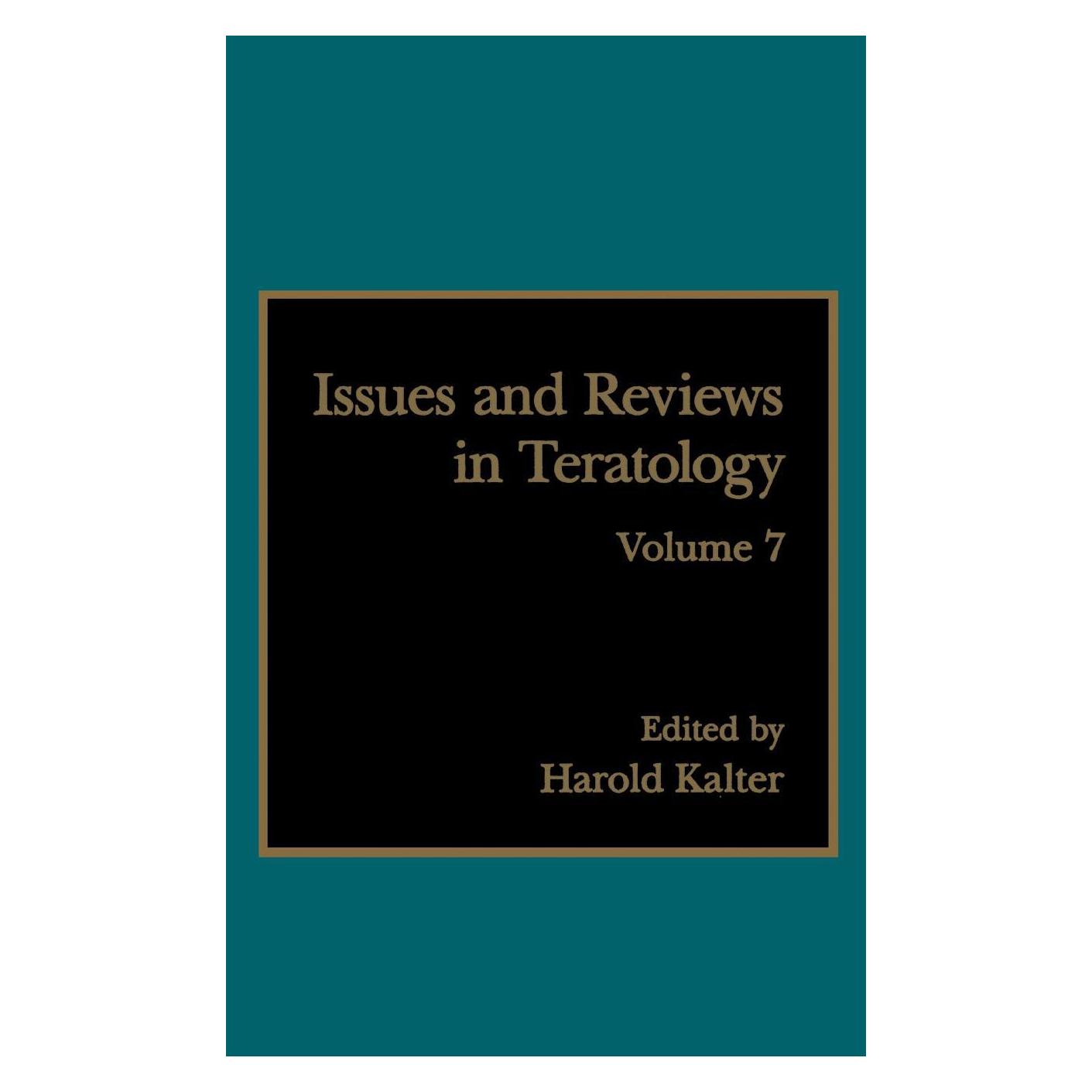 Springer Issues and Reviews in Teratology (Englisch, H. Kalter, Harold Kalter, 1995) (9780306448898)