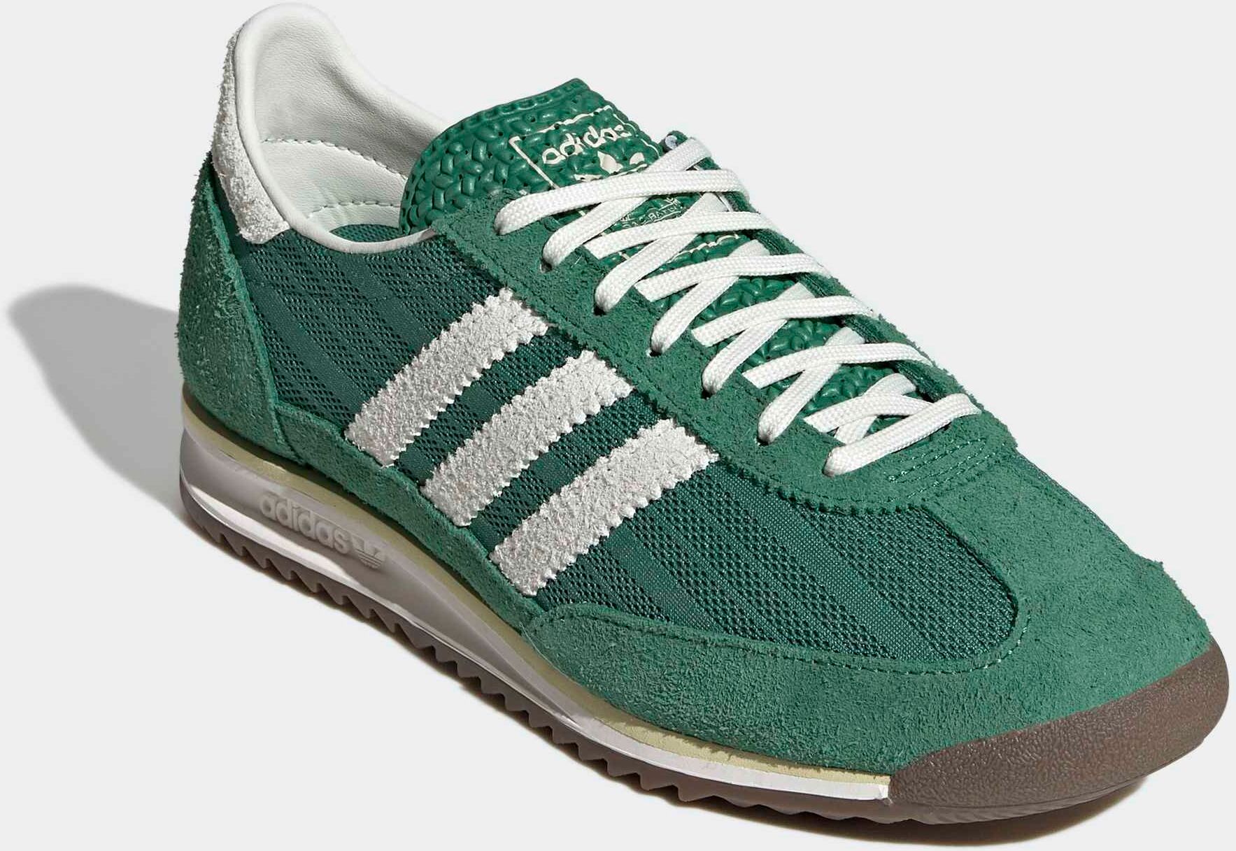 Sneaker ADIDAS ORIGINALS "SL 72 OG", Damen, Gr. 36, grün (blanch grün, sanftes weiß, dual gelb), Textil, Schuhe Sneaker blanch grün, sanftes weiß, dual gelb 36