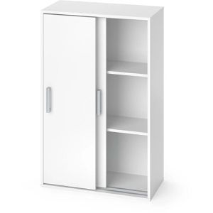 Vicco Kleiderschrank Falk, weiß, 2 Schiebetüren, (B/H/T) 63 x 108 x 33cm