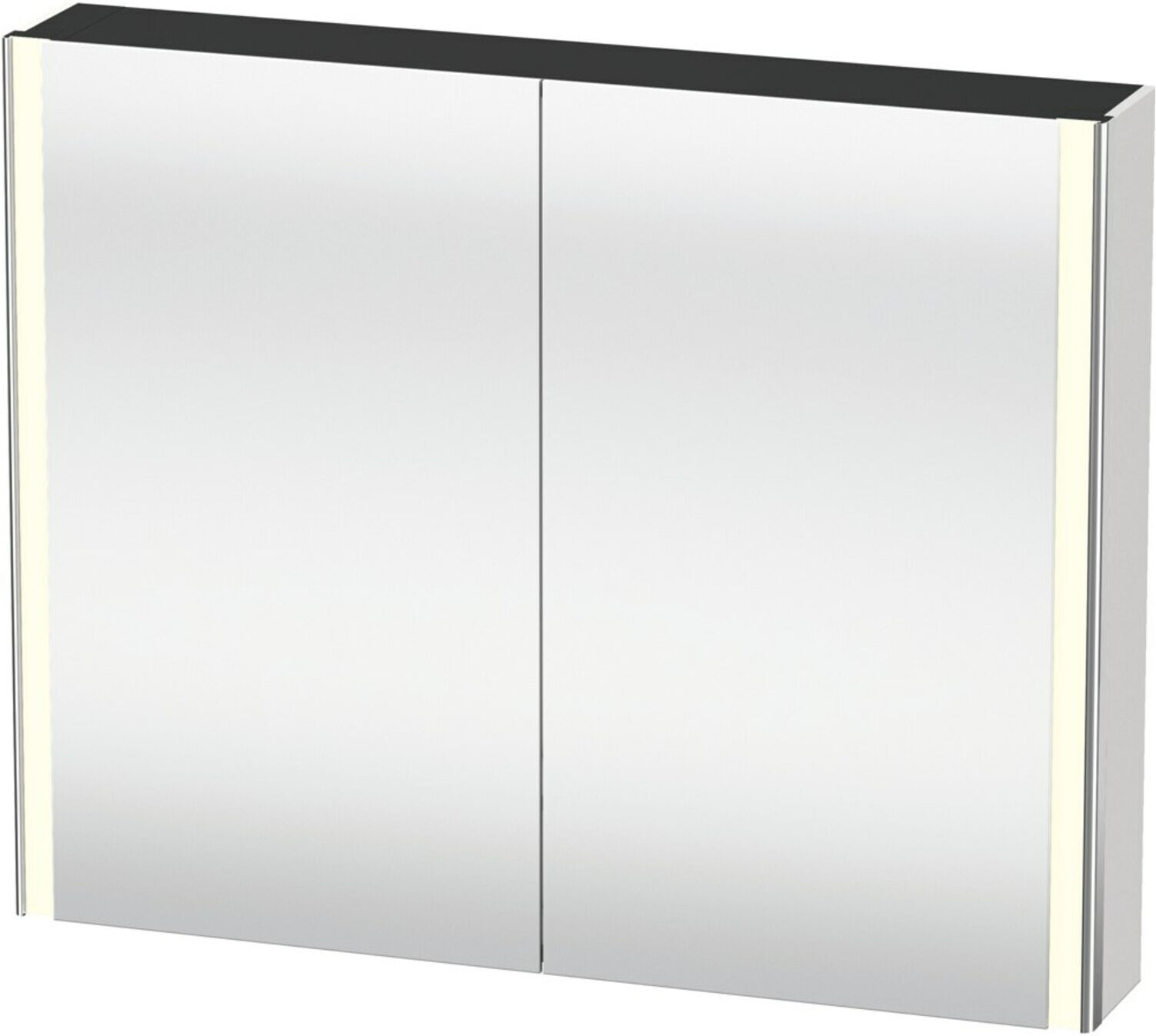 Duravit Uni-Spiegelschrank XSquare Steckd. F 100x80x15,5cm, Tau, 2 Tür, LED, wandhängend (XS7113091911000)