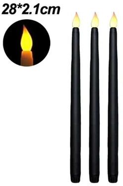 Uplift Treasures LED Flameless Taper Candle Battery Powered Decorative Light style E 6pcs