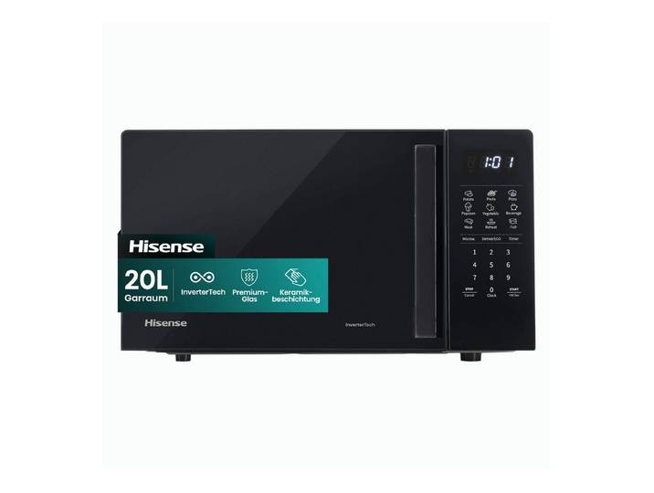 Hisense Mikrowelle H20MOBS4I, Mikrowelle, 20 l, Inverter Technologie
