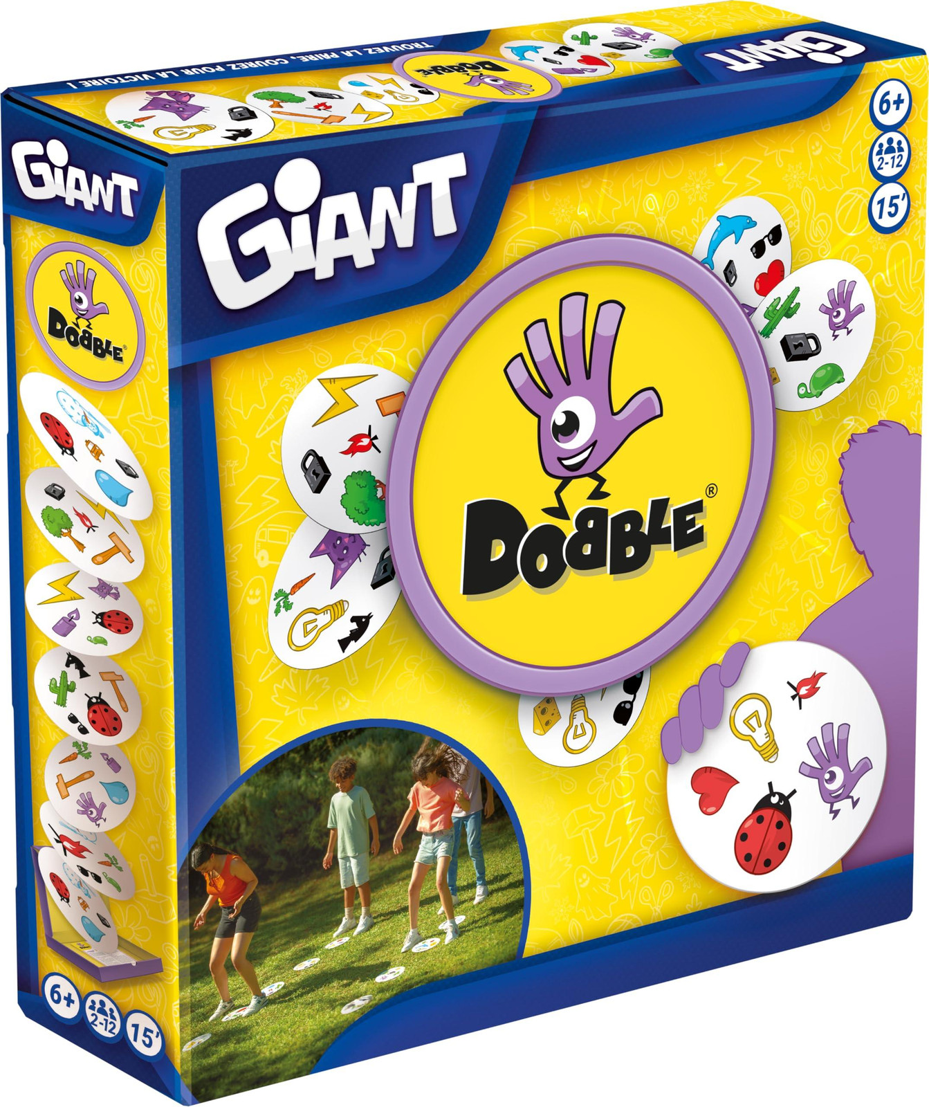 Asmodee Dobble Giant kaartspel voor kinderen vanaf 6 jaar