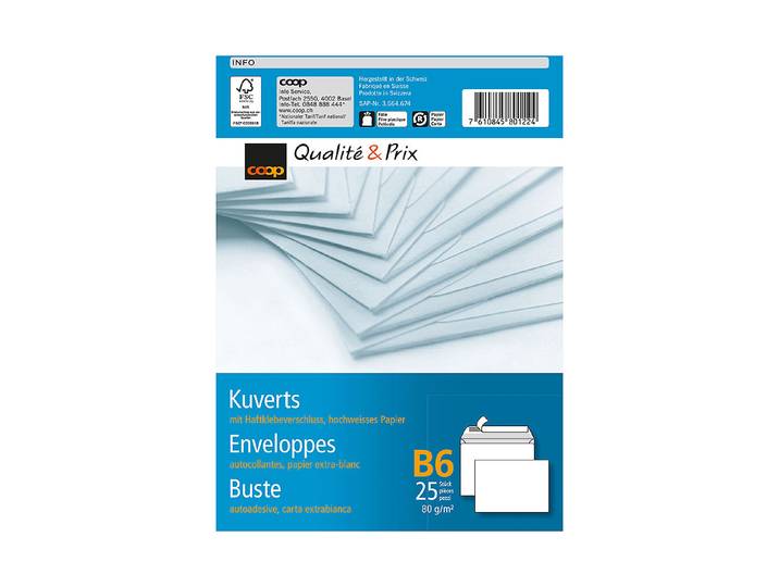 Qualité & Prix Kuvert B6 25 Stück