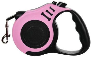 Uplift Essentials Automatic Retractable Dog Leash Lead pink 3 M (9.8 Ft)