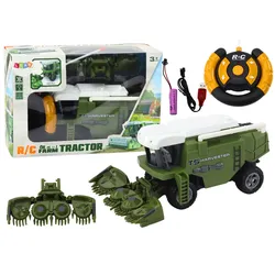RC Landwirtschaftlicher Mähdrescher Ferngesteuerte Landmaschine Grün