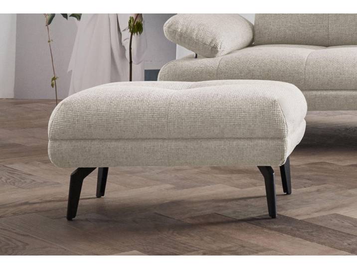 Hocker GOODPRODUCT Stenlille , beige, B:80cm H:42cm T:55cm, Struktur grob (100% Polyester);Struktur weich (100% Polyester);100% NaturLEDER, Hocker, Hocker, in 3 Bezugsarten, Design by Morten Georgsen