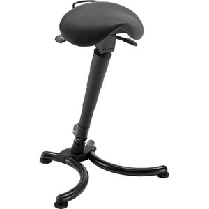 meychair Stehhilfe Futura Pro, AF5-KB-H-KL2, Sattelsitz, Kunstleder, schwarz, Sitzhöhe 66-87cm