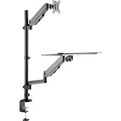 Neomounts DS90-325BL1 Monitor-Tischhalterung 1 Display(s) 43,2 cm (17) - 81,3 cm (32) Schwarz Höhenverstellbar, Neigbar, Schwenkbar, Rotierbar, Tastaturablage