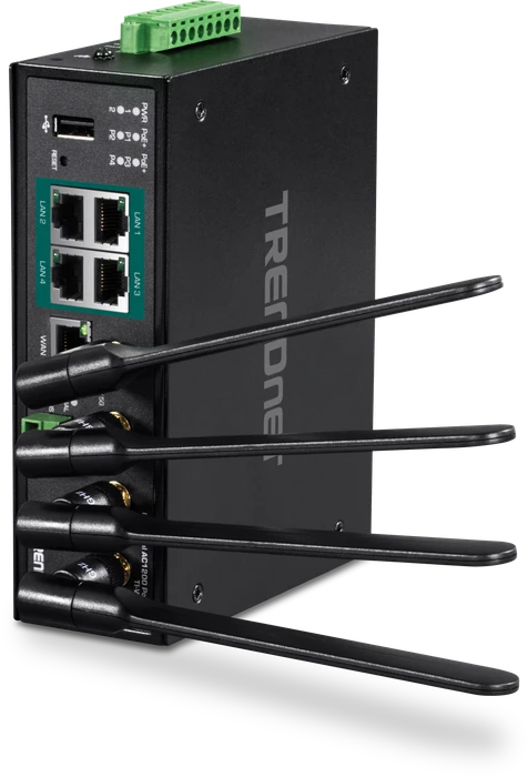 TrendNet Industrial AC1200 Wireless Gigabit PoE+ Router