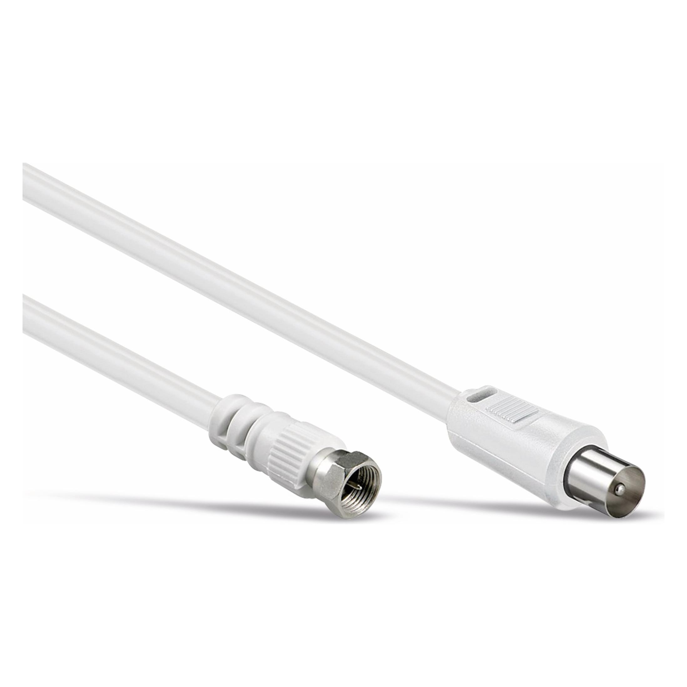 Goobay SAT/Antenna Anschlusskabel, Weiss, 2.5 m (11727)