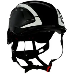 3M SecureFit Schutzhelm, X5012V-CE, schwarz, belüftet, reflektierend, CE