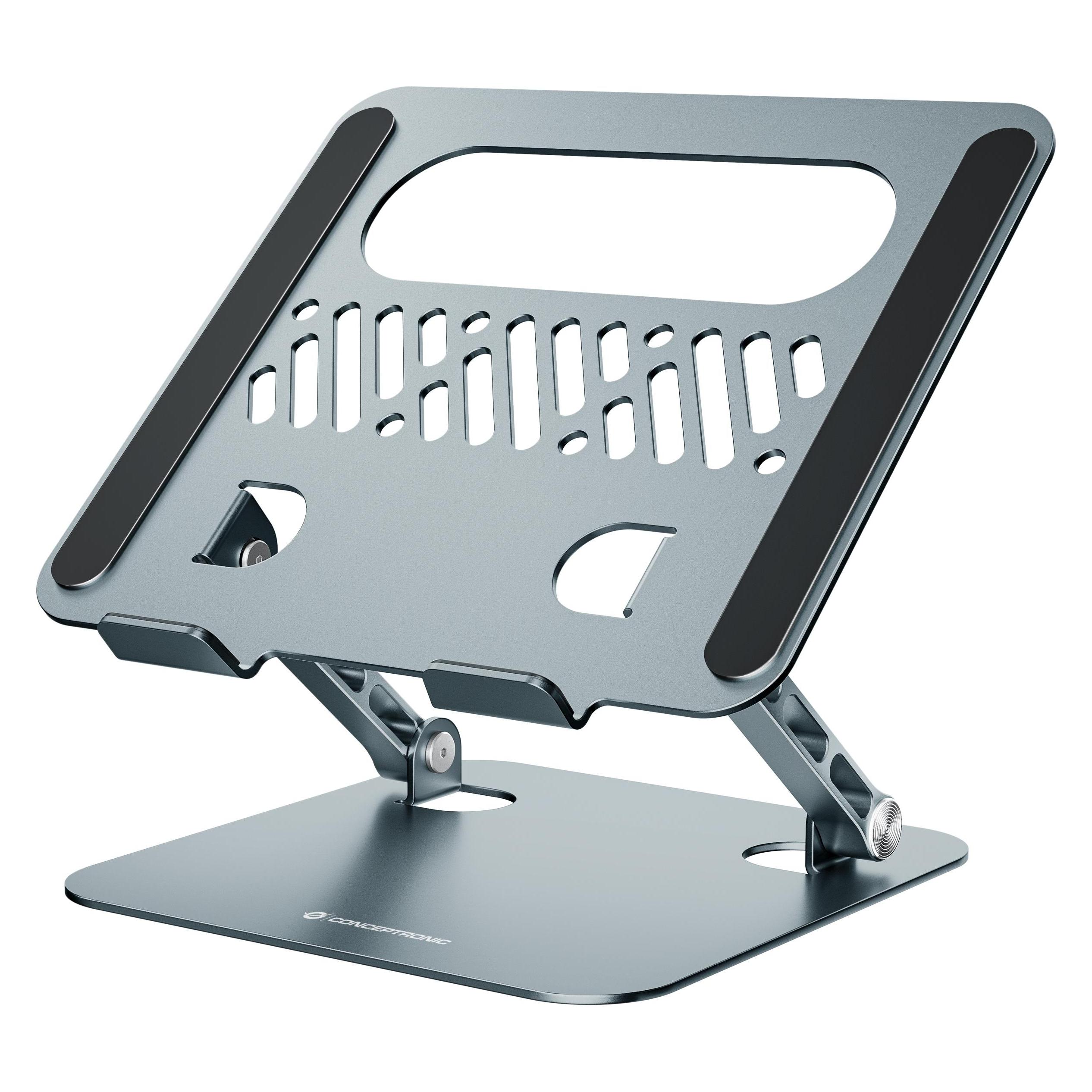 Conceptronic Laptop Halterung Faltbar Grau (THANA10G)