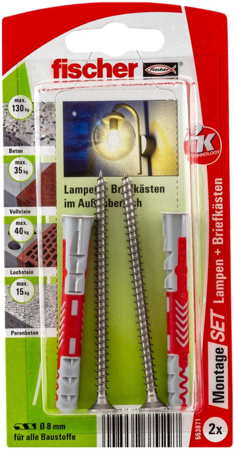 fischer M-Set Lampen Briefkästen Außenbereich K (553871)