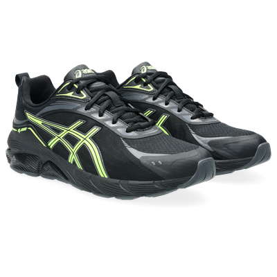Sneaker ASICS SPORTSTYLE "GEL-QUANTUM 180 VIII", Herren, Gr. 46,5, schwarz (schwarz, carrier grau), Textil, Schuhe Sneaker