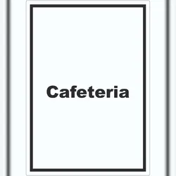 HB-Druck Cafeteria Aufkleber mit Text Restaurant mit Selbstbedienung hochkant A1 (594x841mm)