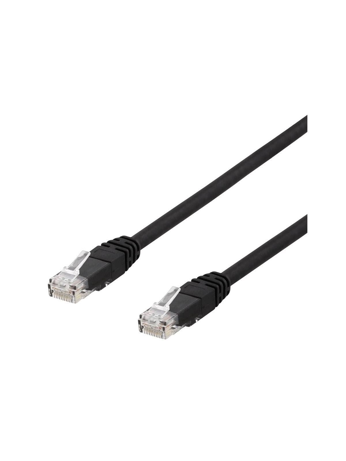 Deltaco TP-67SAU - patch cable - 7 m - black - Schwarz - 7m