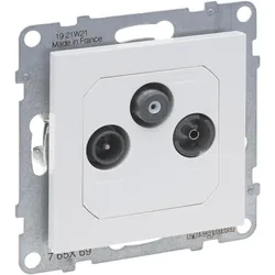 Legrand SEANO Enddose TV-R-SAT, HD-TV (Antennendose), SAT Zubehör, Weiss