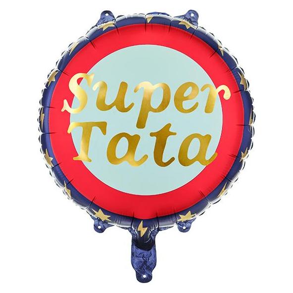 Partydeco Foil balloon Super Tata, 45 cm, mix (1 pkt / 1 pc.) (1x) (39405285)