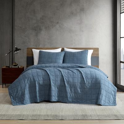 Kenneth Cole Solid Stonewashed Reversible Quilt Set