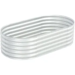vidaXL Garten-Hochbeet 160x80x44 cm Verzinkter Stahl Silbern