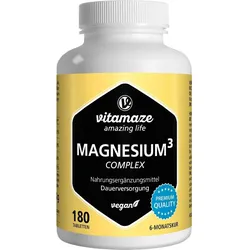Magnesium 350mg Komplex Citrat Oxid Carbonat Vegan 180 ST