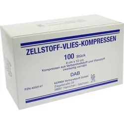 Zellstoff Vlies-Kompressen 8x10 Unsteril 100 ST