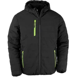 Result Genuine Recycled Herren Winter Jacke 'Black Compass' Winter-Jacke R240X black/lime XXL