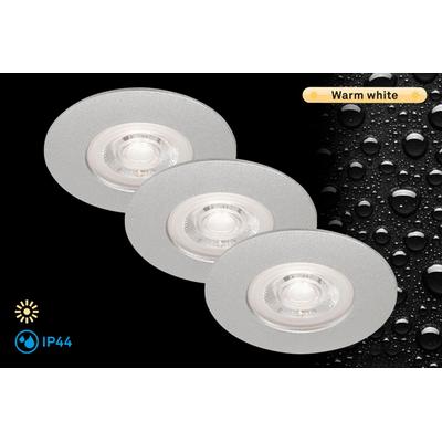 BRILONER LEUCHTEN LED Einbauleuchte "KULANA", silber, Leuchten, LED Einbaustrahler LED Deckeneinbaustrahler