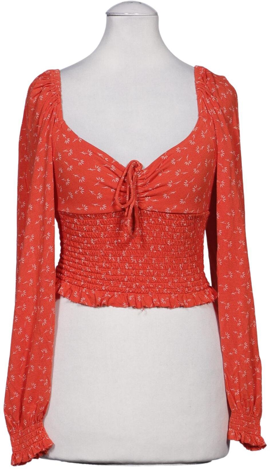 Urban Outfitters Damen Langarmshirt, Orange, Gr. XS, Viskose - Second Hand