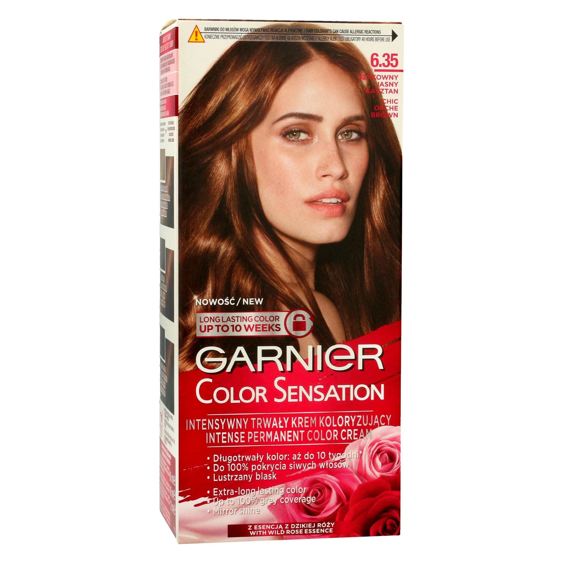 Garnier Color Sensation Hair Dye 6.35 Chic Bright Chestnut (6.35) (0341037)