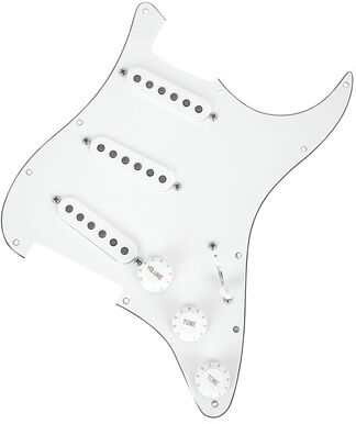 Mojotone 58 Q.Coil Hot Br. Pickguard WH