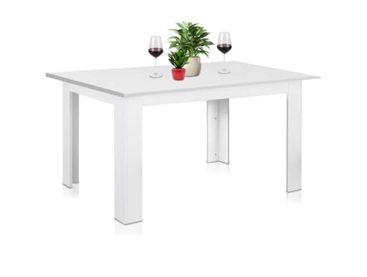 Shally Dogan Ausziehbarer Esstisch weiß von 90 x 60 cm bis 20 x 60 cm, modernes Design, ausziehbar, platzsparend, ideal für Esszimmer, Wohnzimmer, Küche, Inneneinrichtung (weiß)