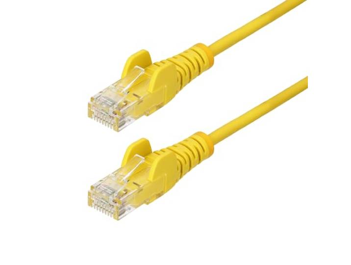 StarTech 2m Cat6 Slim Ethernet Kabel, LSZH, Geel (N6PAT200CMYLS)