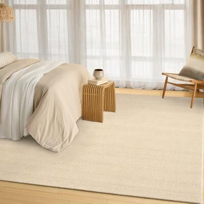 DKNY Pure Rows Handwoven Farmhouse Wool Indoor Rug