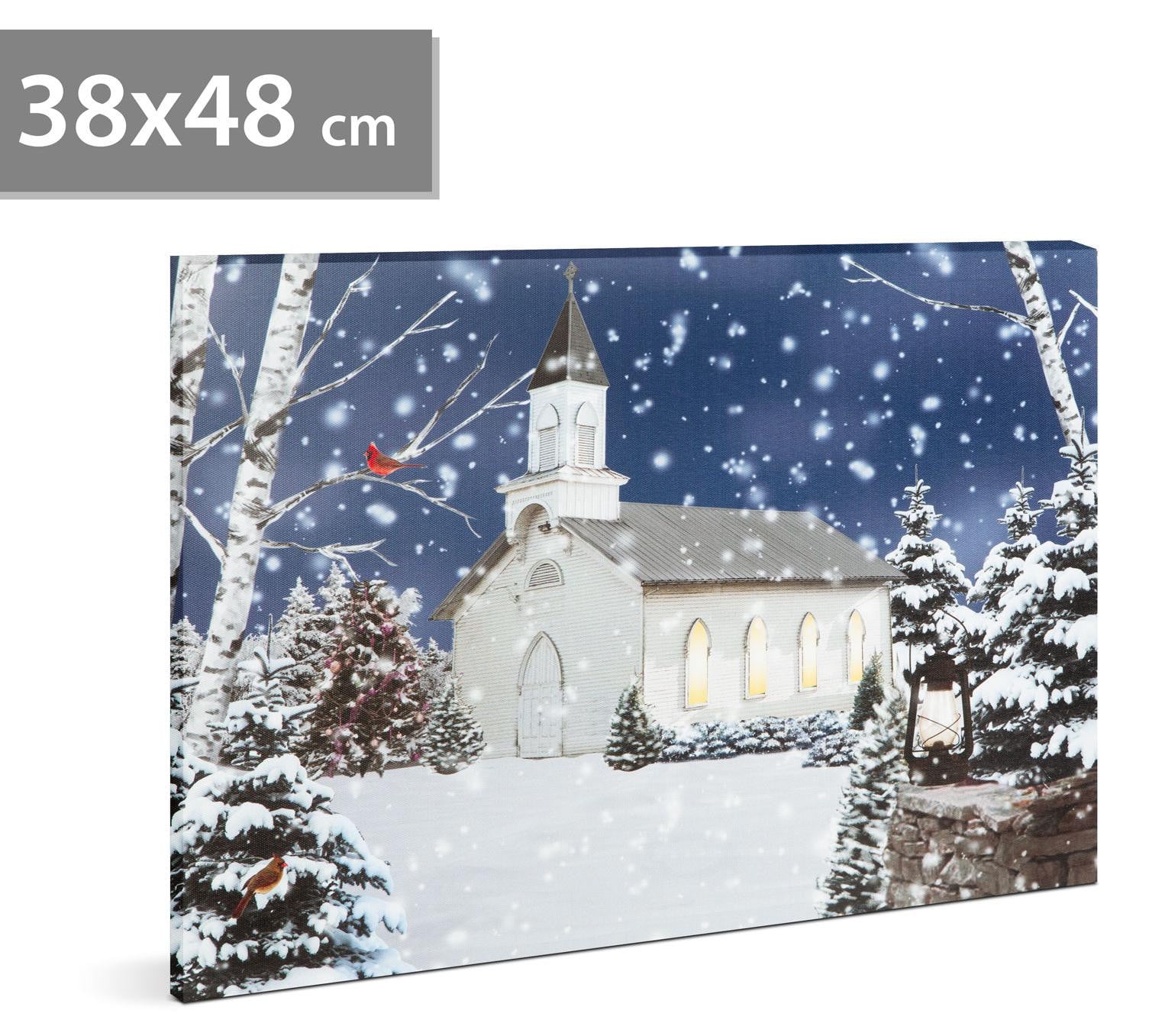 HomeShopXL LED-wanddecoratie winterlandschap B: 48 cm, H: 38 cm
