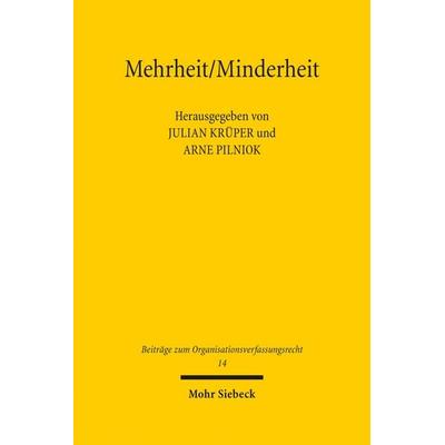 Mehrheit/Minderheit, Gebundene Ausgabe von , Mohr Siebeck, 978-3-16-162214-4