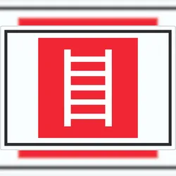 HB-Druck Leiter Symbol Aufkleber A2 (420x594mm)