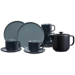 KAFFEESERVICE MIT KANNE Jasper schwarz 3-tlg.