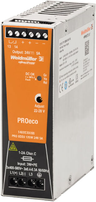 Weidmüller Alimentation à découpage PRO ECO3 120W 24V 5A (6104395)