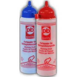 Farbpuder Flasche 400 gr., rot o. blau für Schlagschnurgerät - Rot