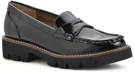 Women's Gunner Loafers by White Mountain in Black Patent (Size 10 M)