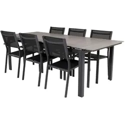 Ebuy24, Gartentisch + Balkontisch, Gartenset Levels (229 x 100 x 74 cm)