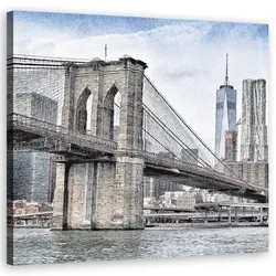 WANDBILD städte und architektur grau