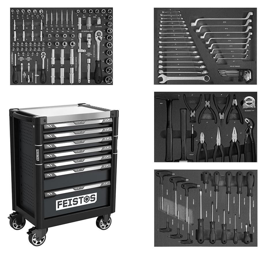 FEISTOS Mento 3 Mobiele werkbank inclusief 158 gereedschappen