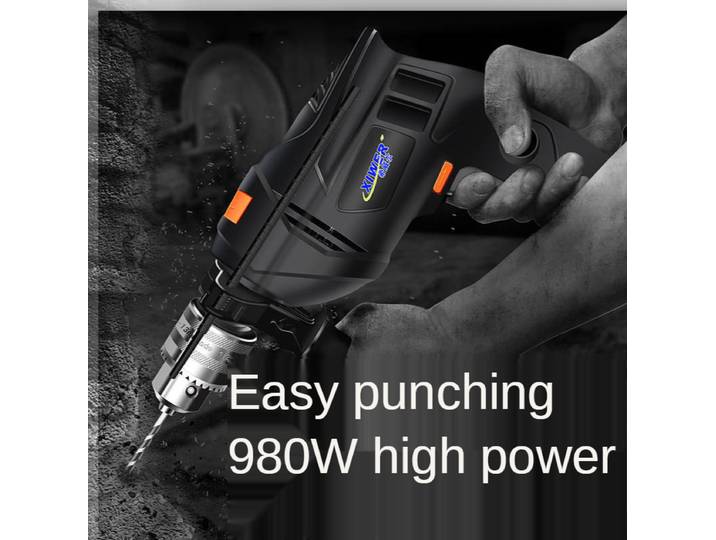 Perceuse à main électrique domestique haute puissance 220V, marteau électrique, perceuse à percussion pour béton