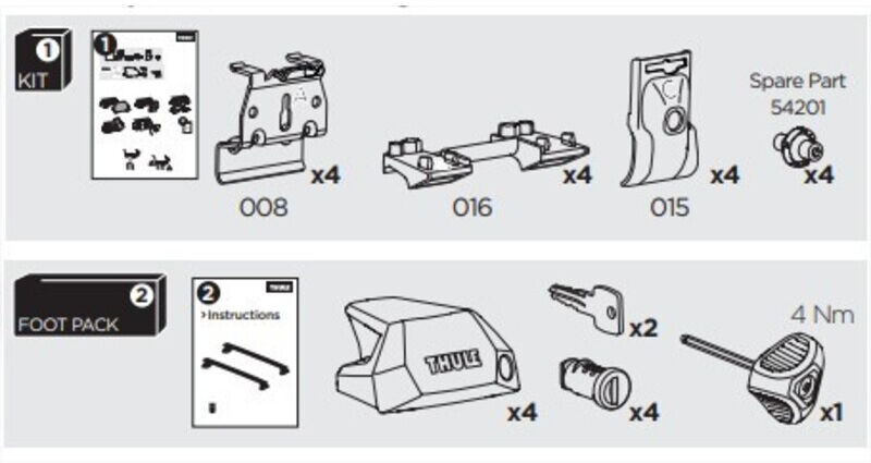 France Attelage Kit Thule 6014